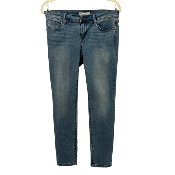 Free People Distressed Skinny Crop Ankle Denim Jeans Womens 27 - Picture 1 of 8